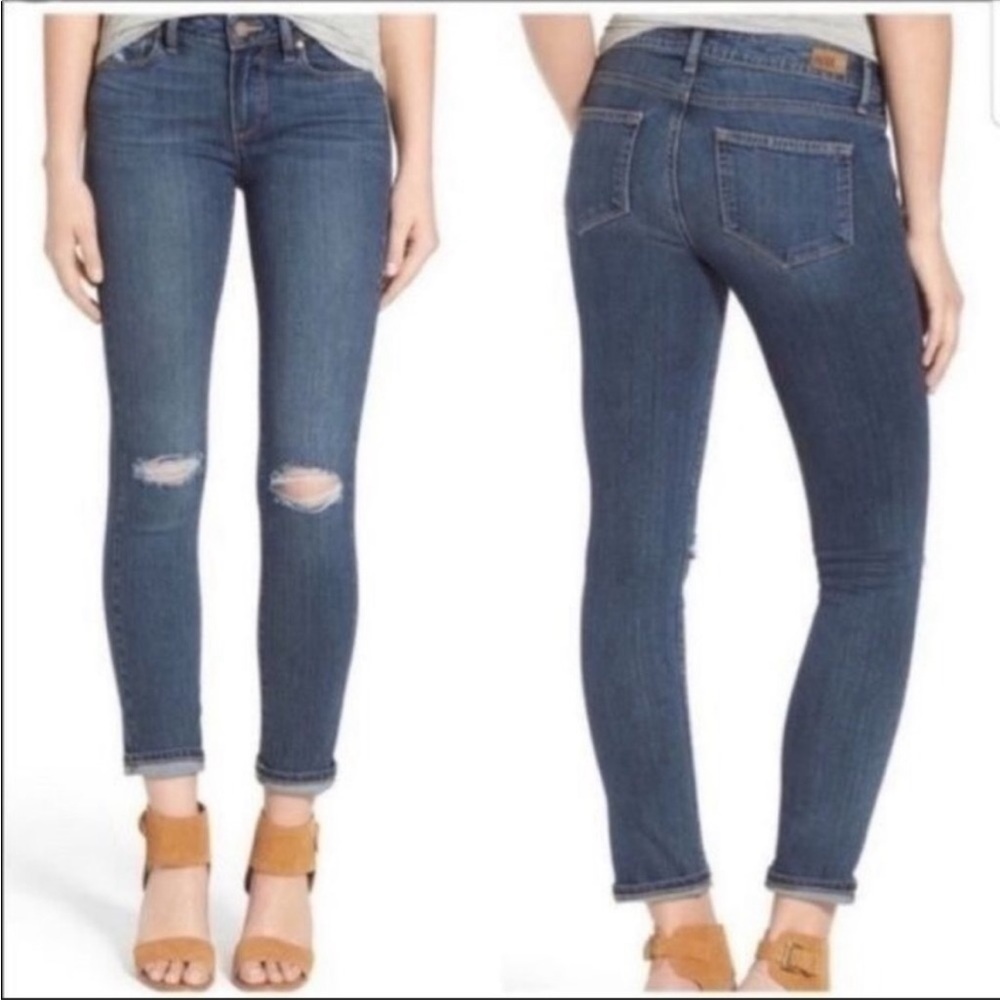 Paige Kylie crop - distressed